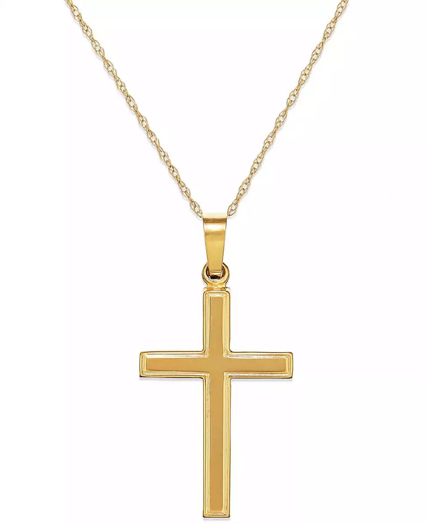 Macy
s Cross Pendant Necklace 18" in 14k Yellow Gold