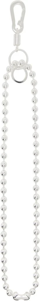 Martine Ali Silver Ballchain Lanyard Keychain 1