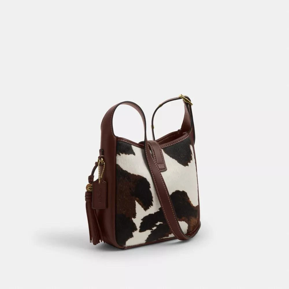 Coach Hadley Mini Crossbody Bag With Cow Print And Tassel 4