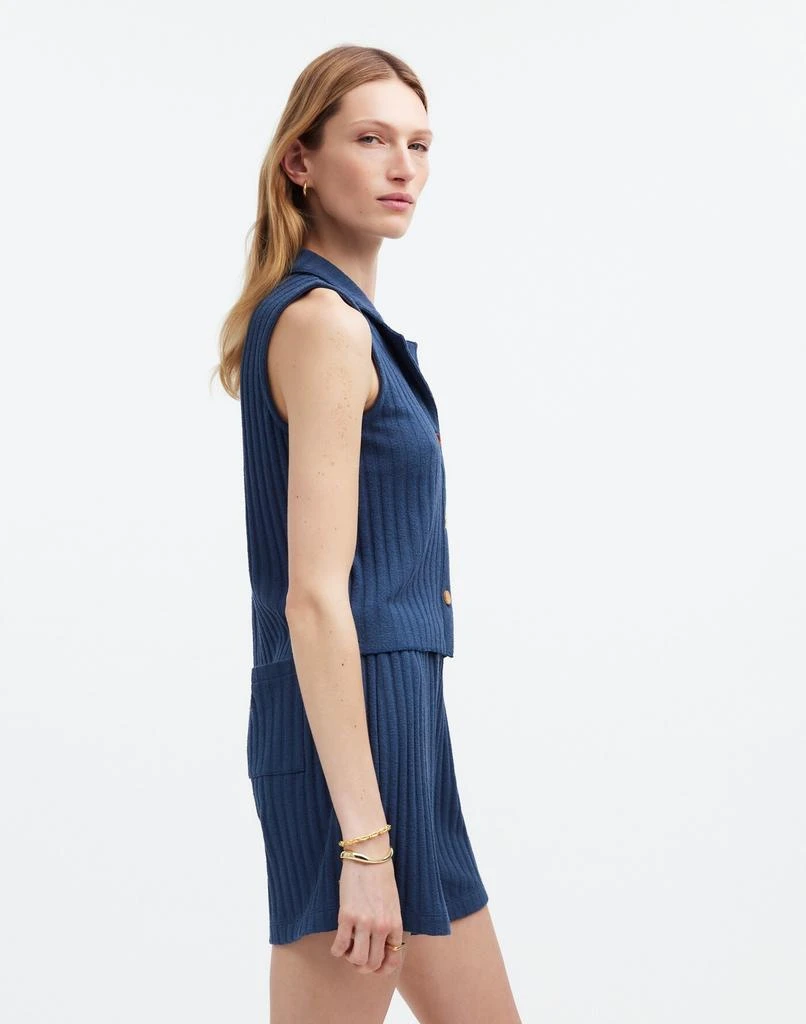 Madewell Mixed-Button Ribbed Polo Tank 3