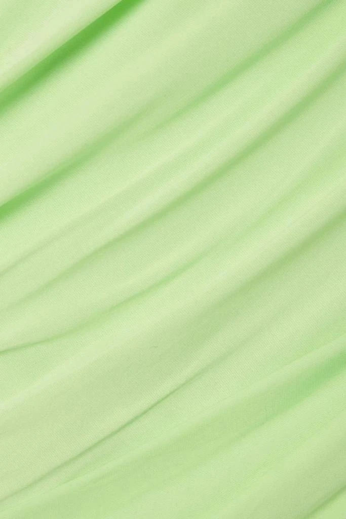 GAUGE81 Kores draped neon stretch-jersey turtleneck mini dress 4