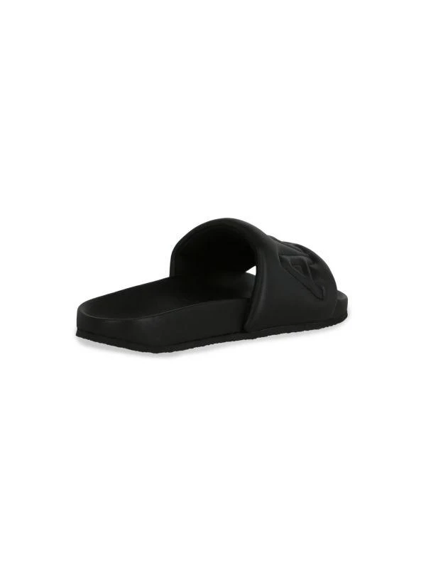 Ambush Quilted Logo Leather Slides 3