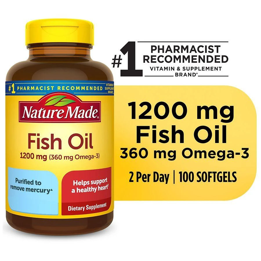 Nature Made Fish Oil 1200 mg Softgels 7