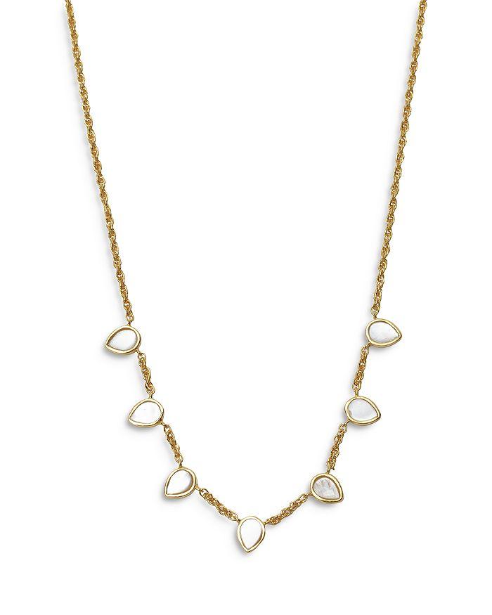 Argento Vivo Mother Of Pearl Statement Necklace in 18K Gold Plated Sterling Silver, 16"-18"
