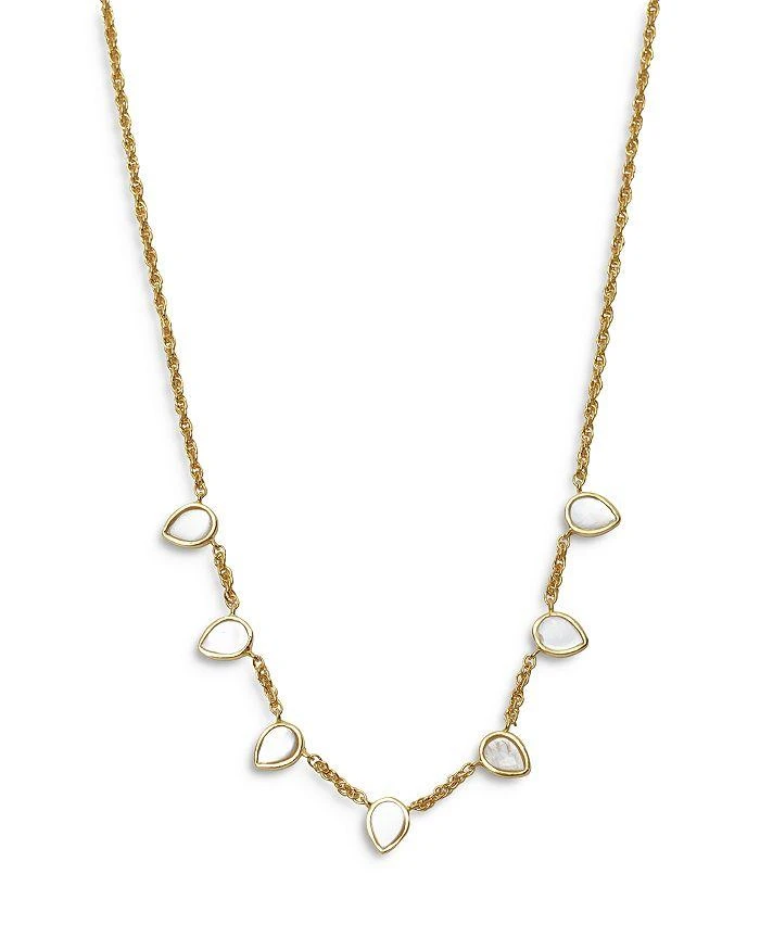 Argento Vivo Mother Of Pearl Statement Necklace in 18K Gold Plated Sterling Silver, 16"-18" 1