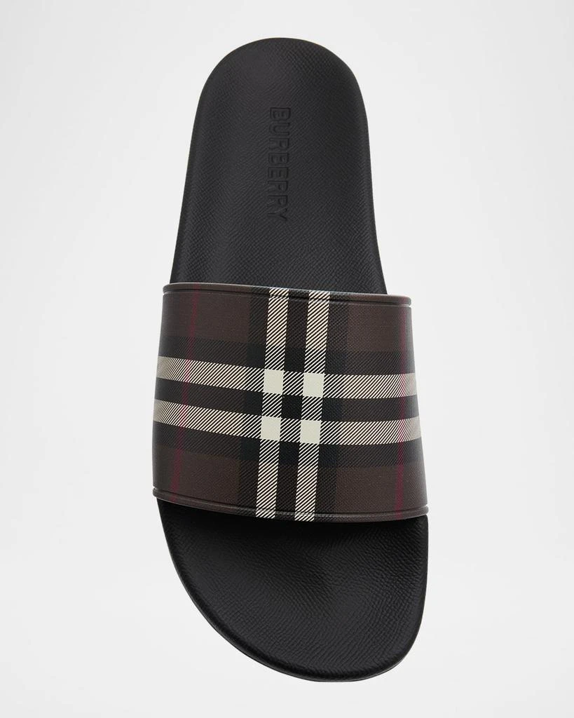 Authentic Burberry Furley CheckPool Slides Burberry Furley Vintage Check Rubber Pool Slides Size 41 EU main image 4