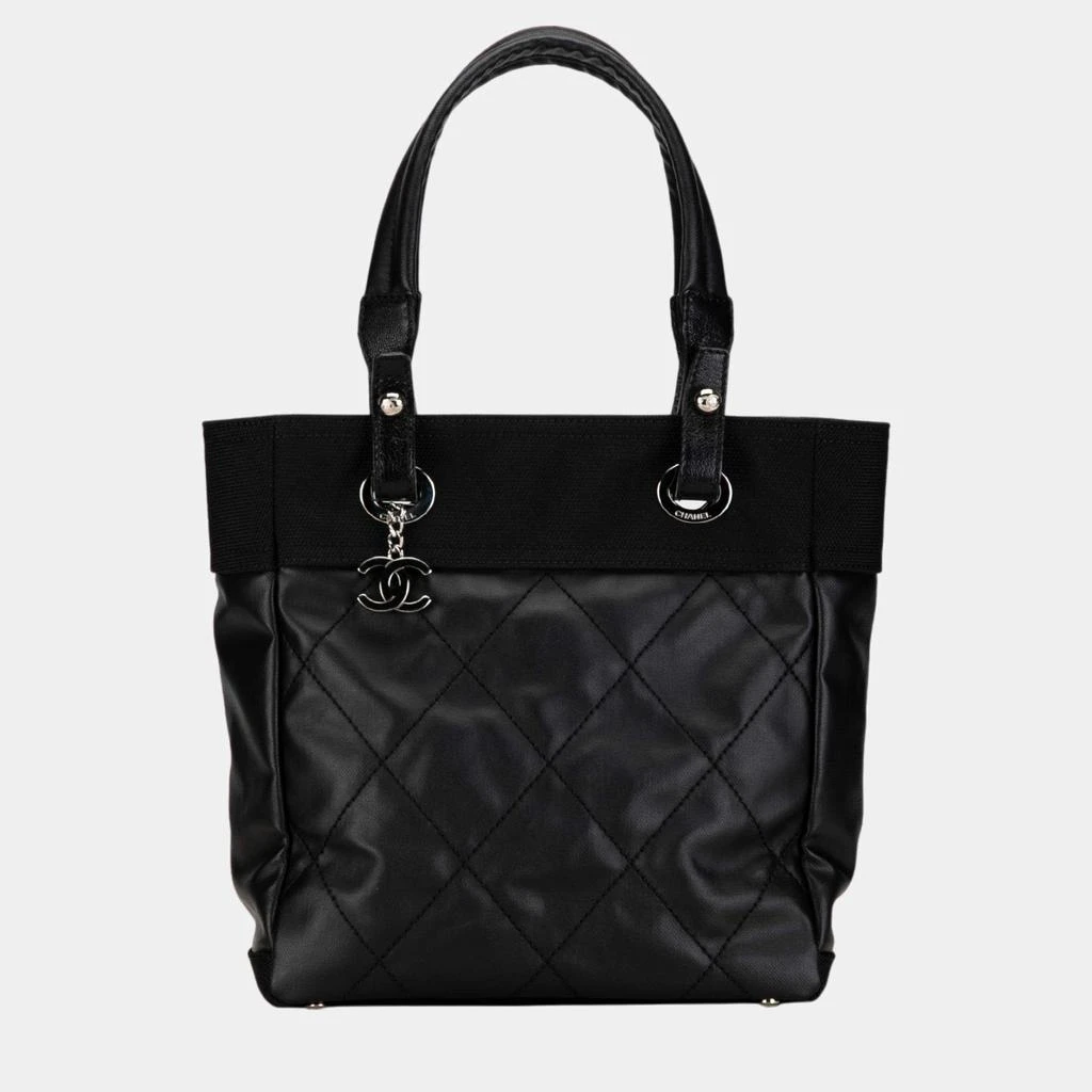 Chanel Chanel Black Paris Biarritz PM Tote 1