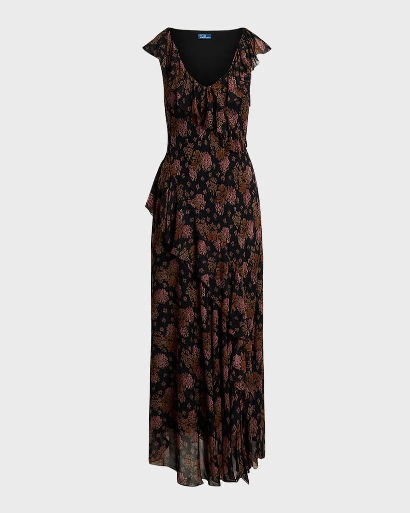 Shop Floral Ruffle-Trim Georgette Maxi Dress on Sale at BeyondStyle  Get  59% Off Floral Ruffle-Trim Georgette Maxi Dress with Limited-Time Flash  Deals, Exclusive Discounts, and Special Offers. Enjoy Unbeatable Savings on
