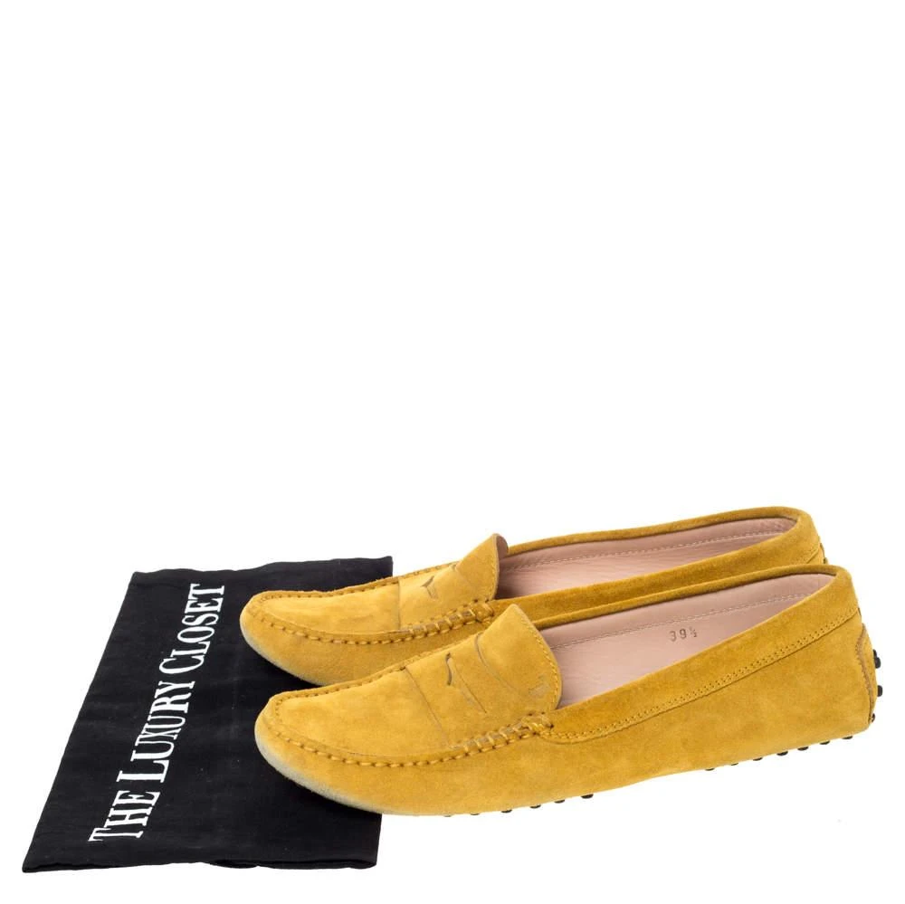 Tod's Tod's Yellow Suede Penny Loafers Size 39.5 8