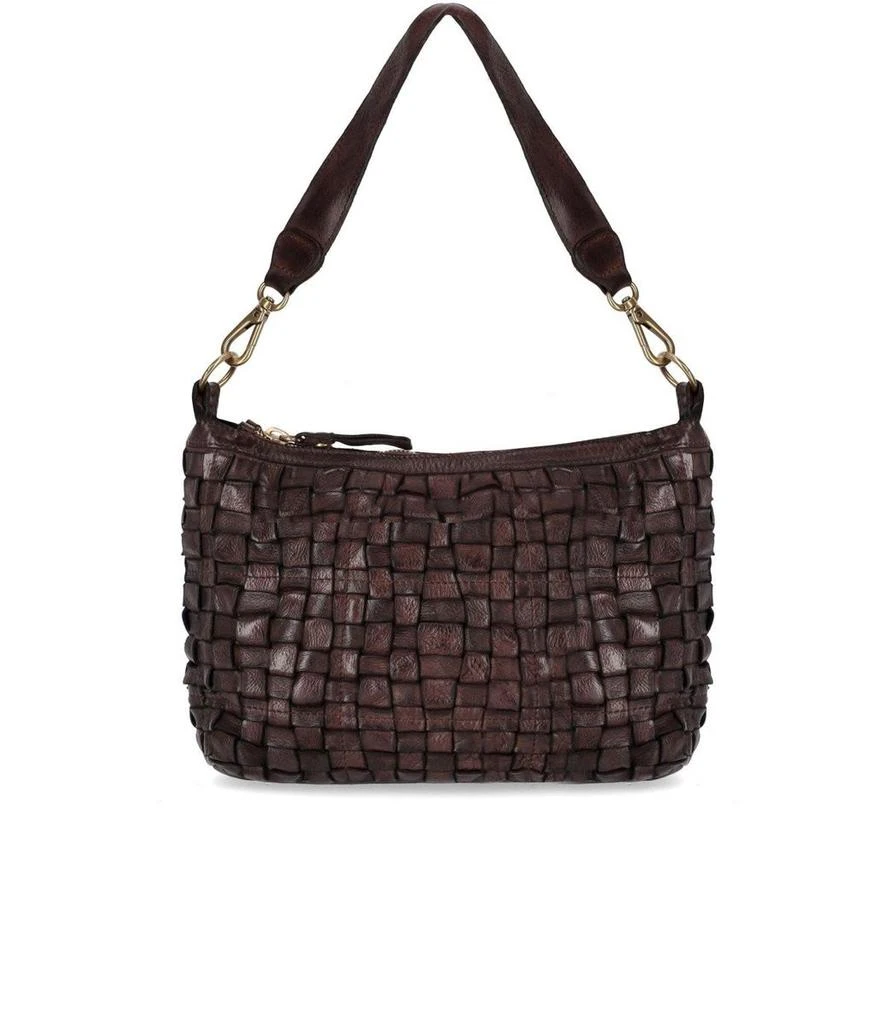 CAMPOMAGGI Campomaggi Dark Brown Woven Shoulderbag 1