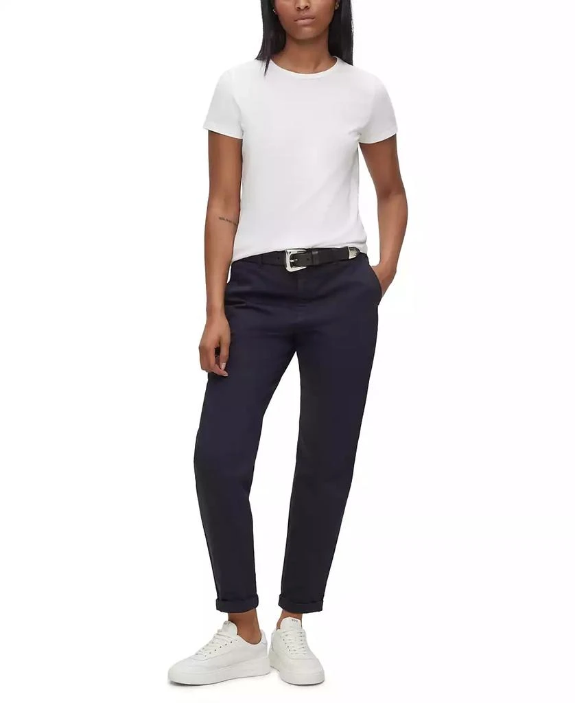 Hugo Boss Women's Regular-Fit Chinos 4