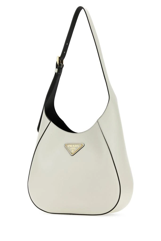 Prada White leather shoulder bag 1