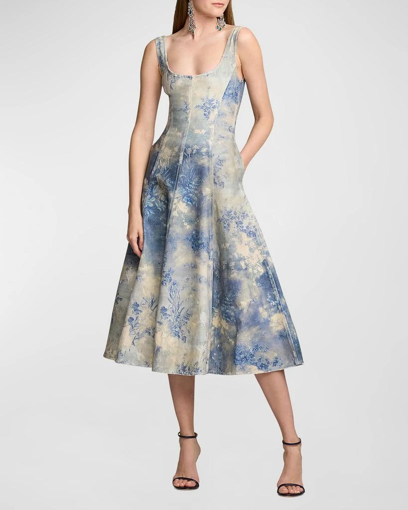 Ralph Lauren Tarian Denim Sleeveless Day Dress 1