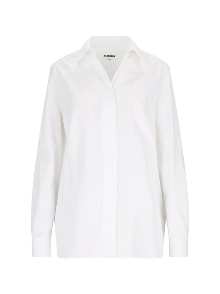 Jil Sander Jil Sander Monday Long-Sleeved Poplin Shirt from Cettire