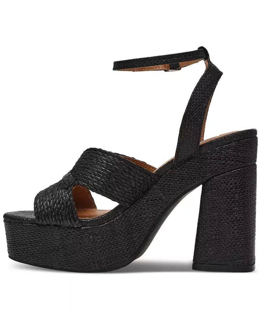 DV Dolce Vita Waylan Raffia Platform Dress Sandals 8