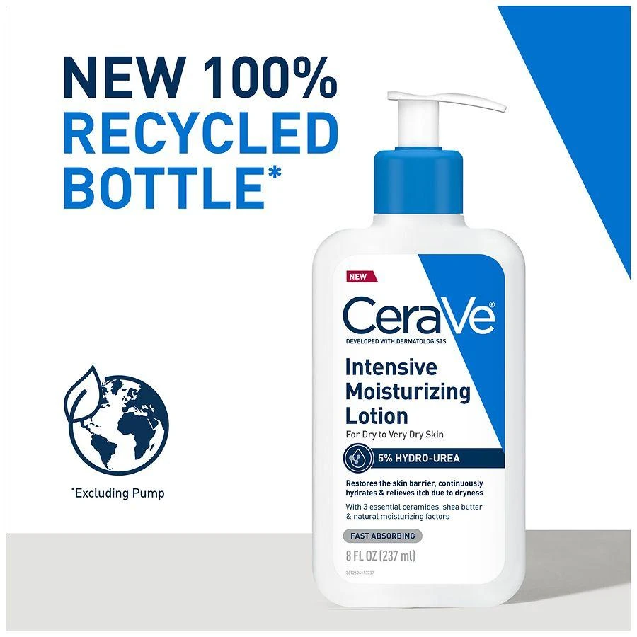 CeraVe Intensive Moisturizing Lotion for Very Dry Skin. Hand, Foot & Body Lotion Fragrance Free 3