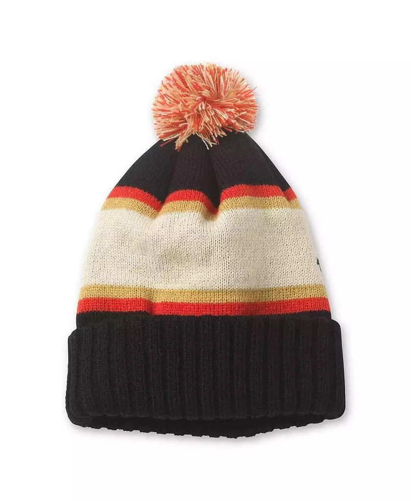 American Needle Men's Black Rolling Stones Pillow Line Cuffed Knit Hat with Pom 2