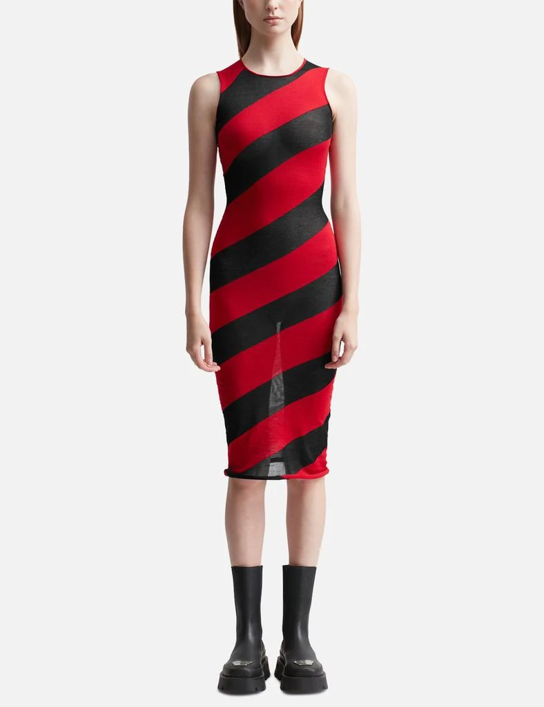 Mowalola Striped Knit Dress 1
