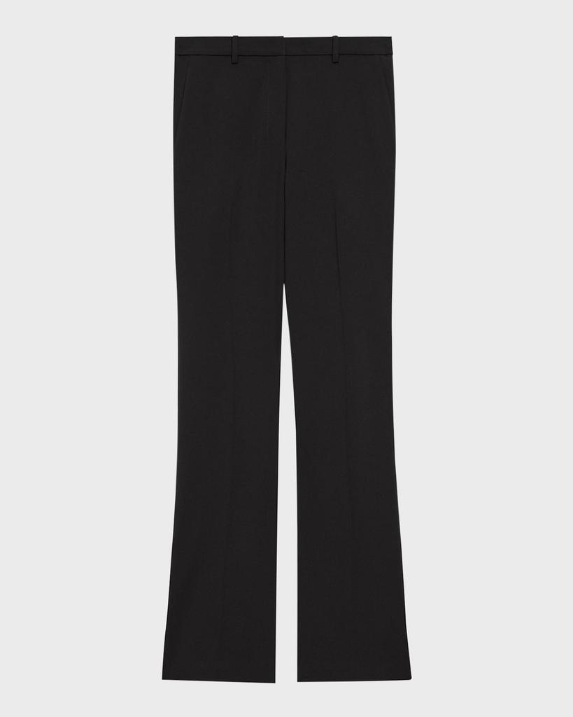 Theory Traceable Wool Slim Straight-Leg Trousers