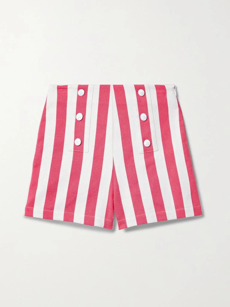 MIGUELINA 【net Sustain】ariella 条纹有机纯棉斜纹布短裤 1