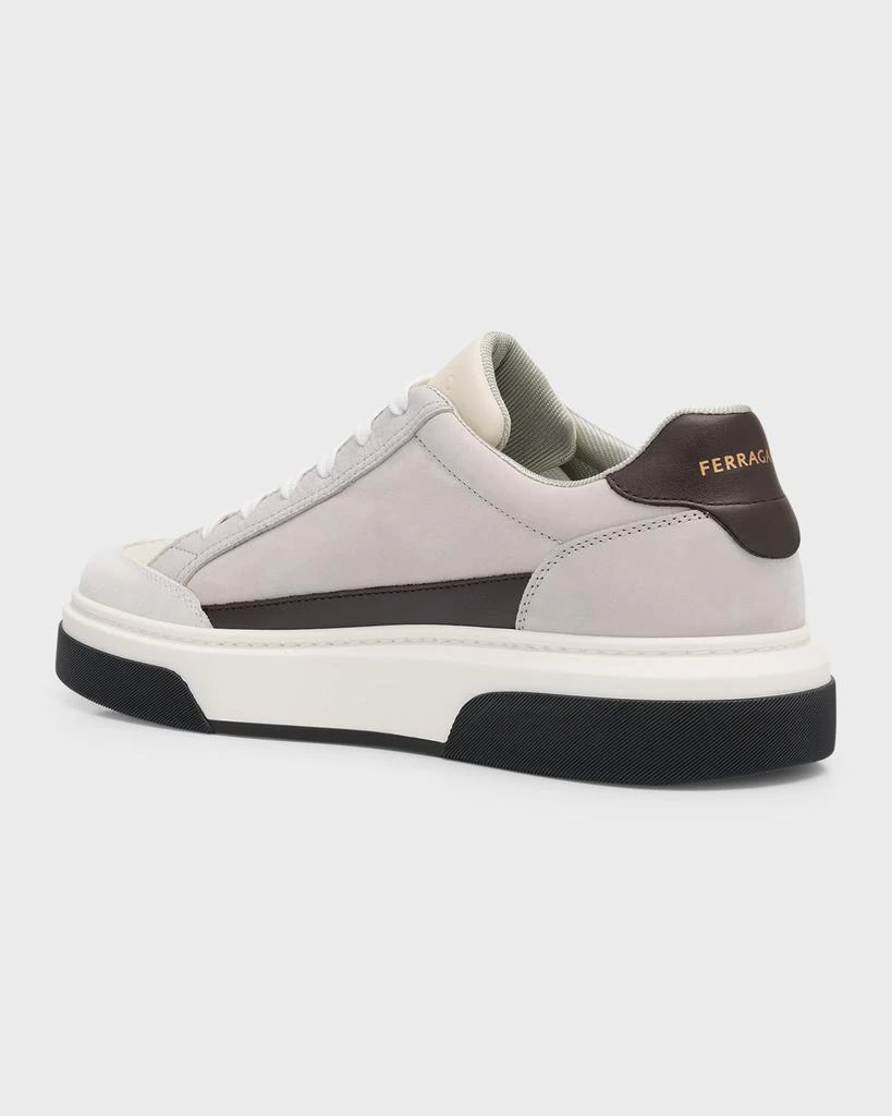 Salvatore Ferragamo Men's Cassina Gancini Leather Low-Top Sneakers 4