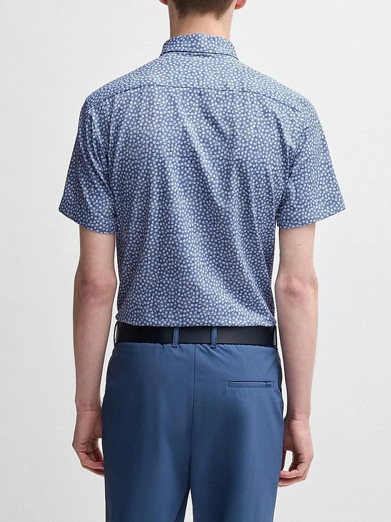 Hugo Boss Slim-Fit Shirt in Floral-Print Performance Fabric 4