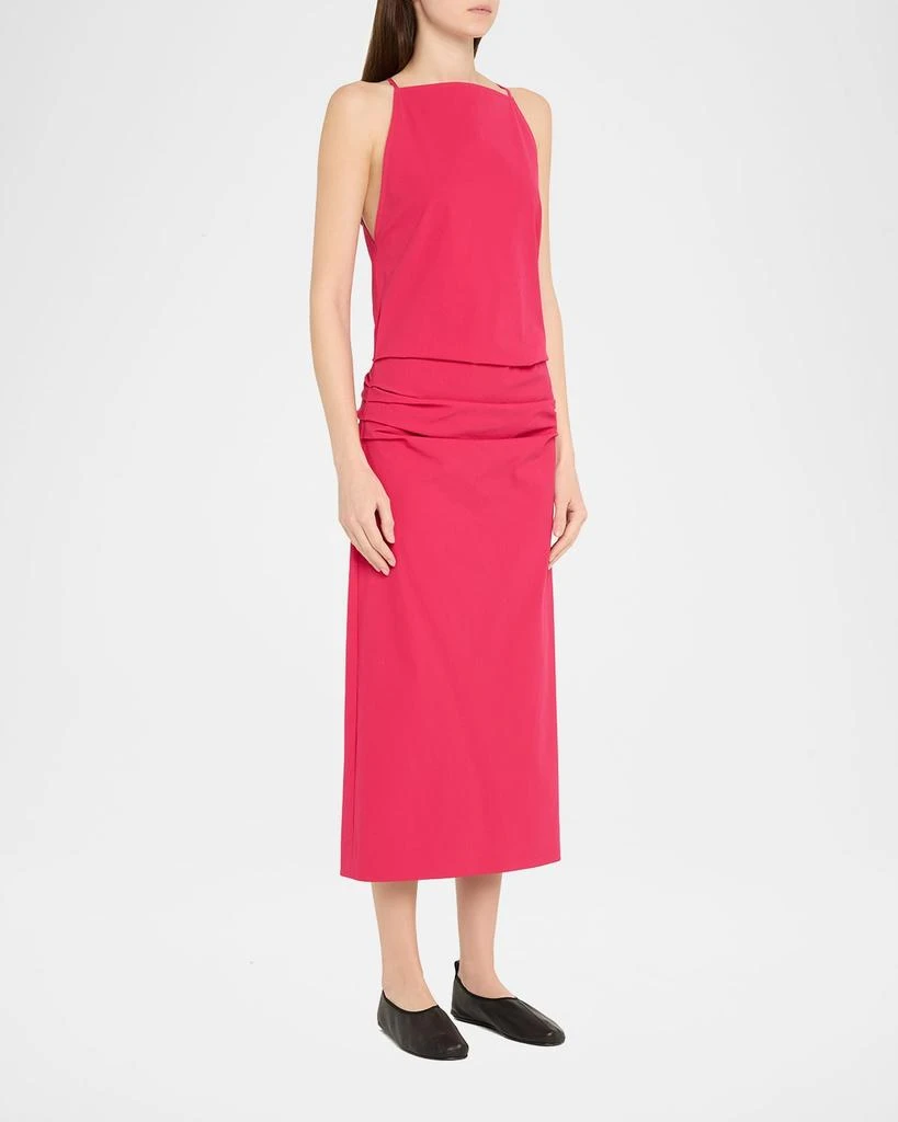 Proenza Schouler Priya Draped Bi-Stretch Cotton Nylon Dress 4