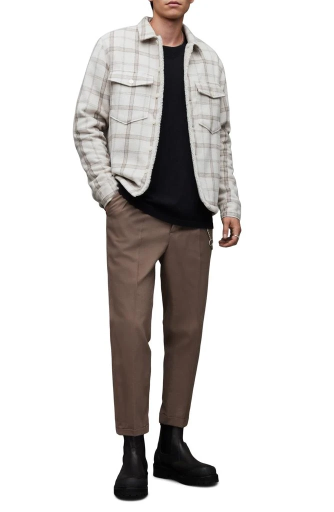 ALL SAINTS Vedder Check High Pile Fleece Lined Jacket 5