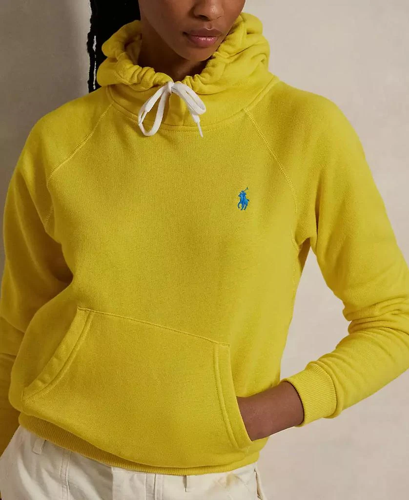 Ralph Lauren Women's Shrunken Fit Fleece Hoodie Sweatshirt 3