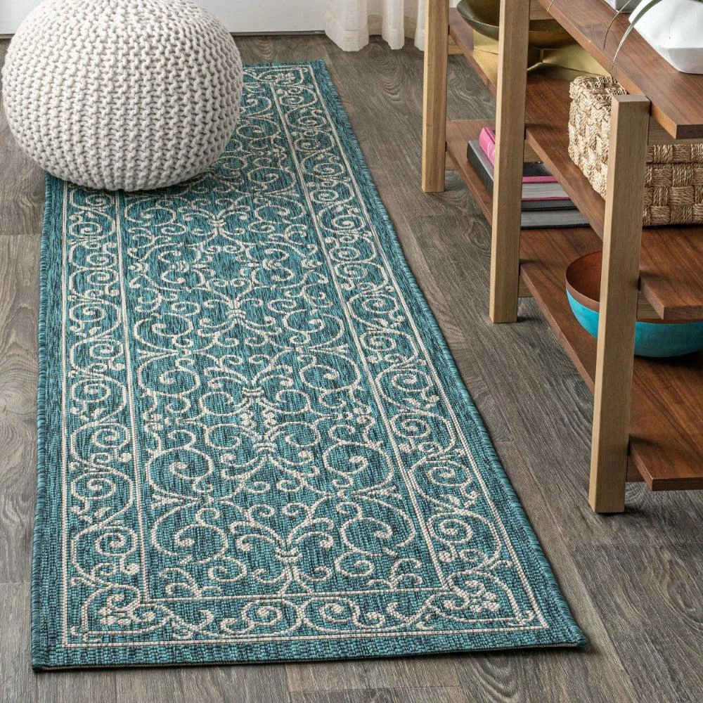 JONATHAN Y Charleston Vintage Filigree Textured Weave Indoor/Outdoor Area Rug 8