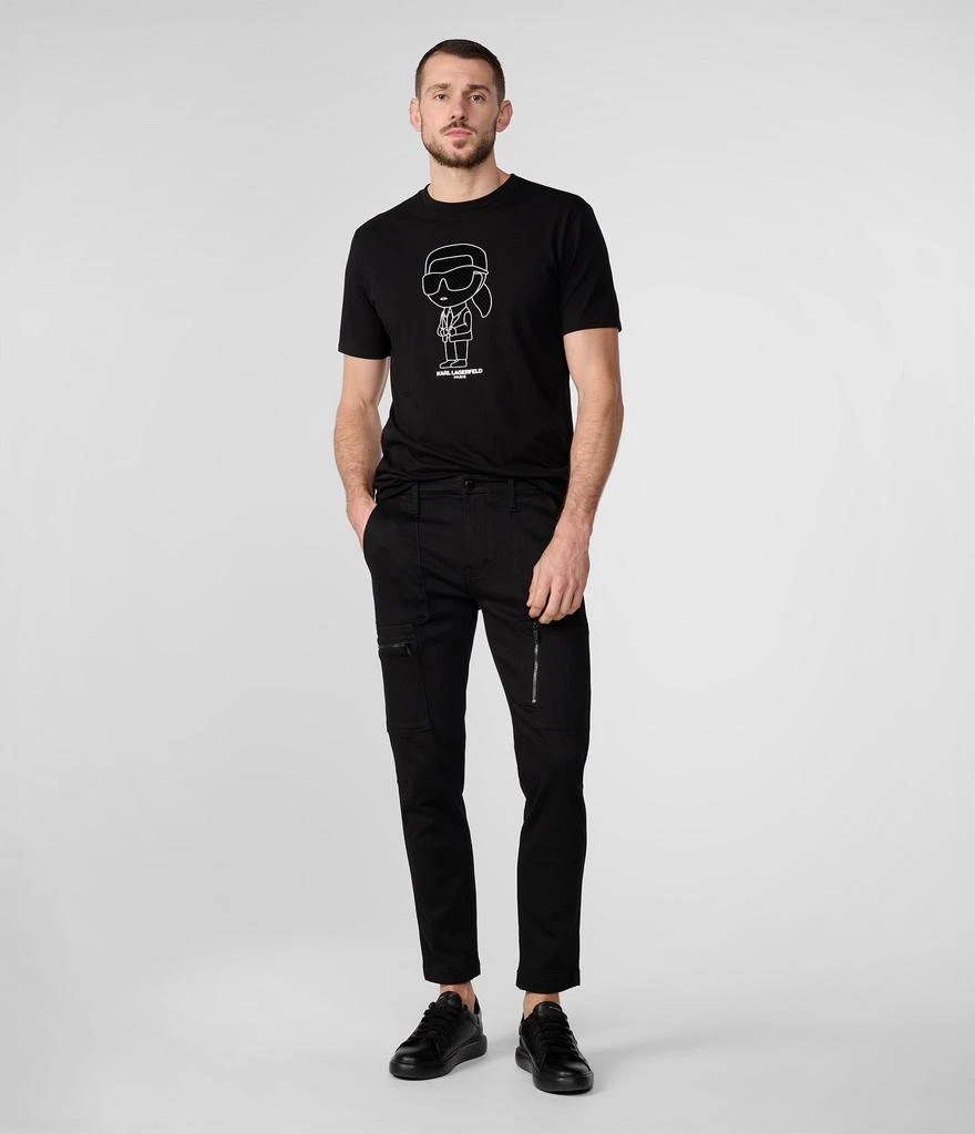 Karl Lagerfeld Paris TEXTURED LARGE KARL CHARACTER TEE 4