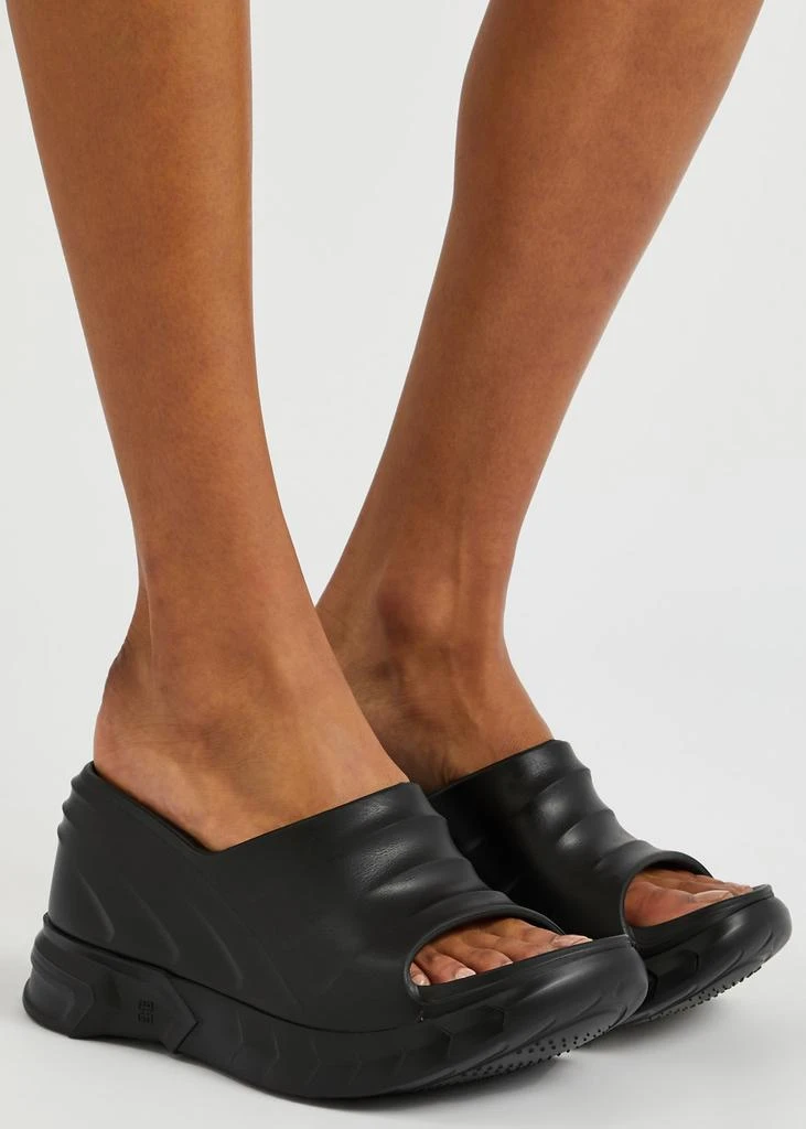 Givenchy Marshmallow 100 rubber wedge sliders 5
