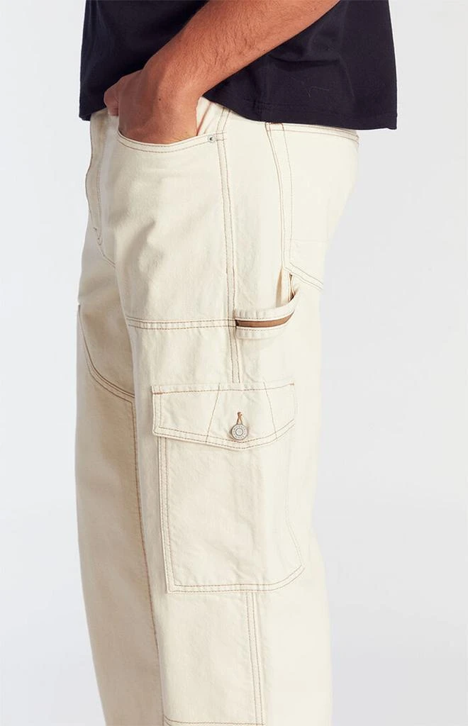 PacSun Dylan Baggy Jeans Cowboy Cargo Cream 5