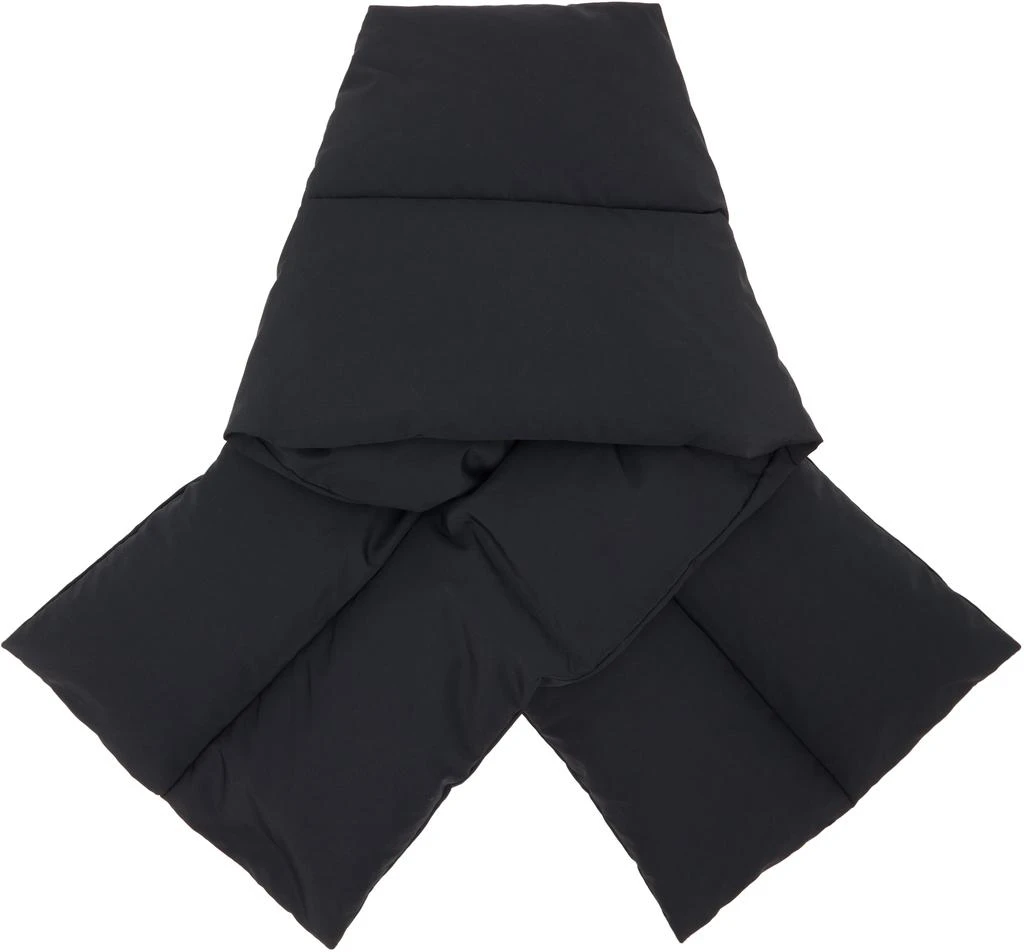 Jil Sander Black Down Scarf 2