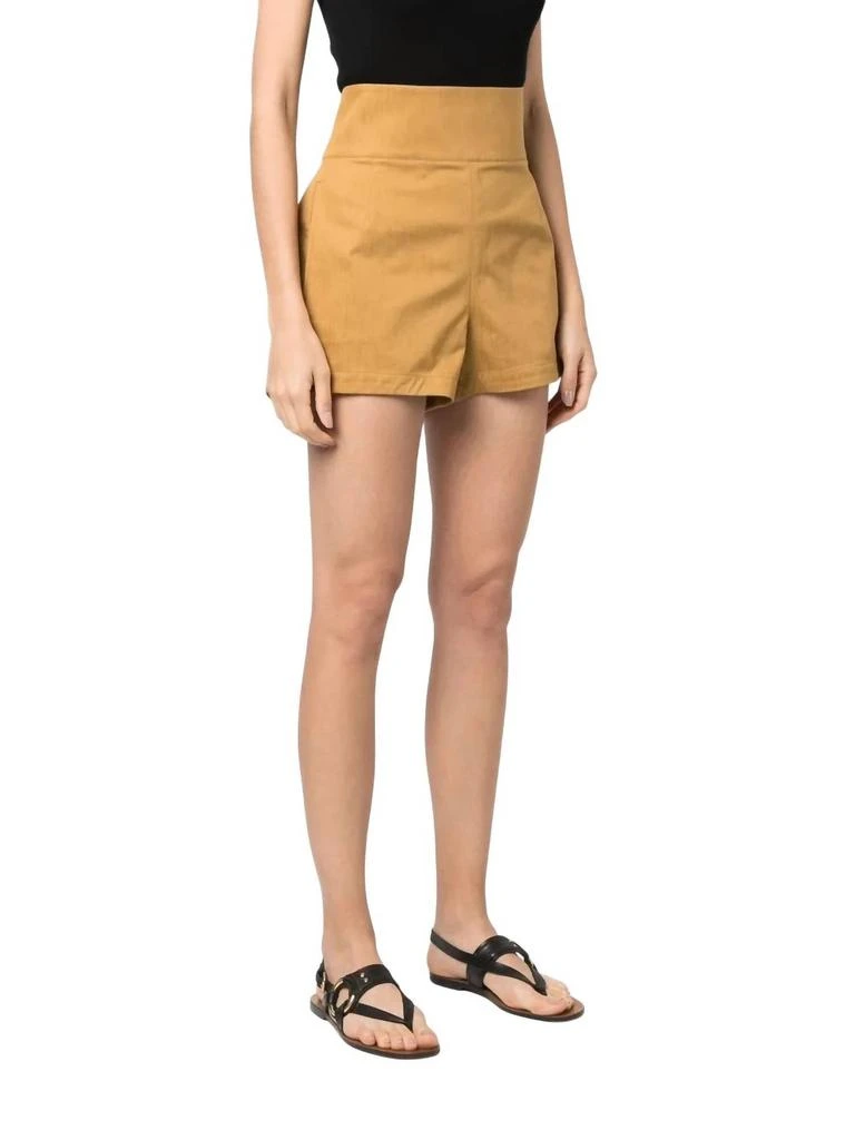 Salvatore Ferragamo Women
s High-Waisted Tailored Shorts In Brown 2