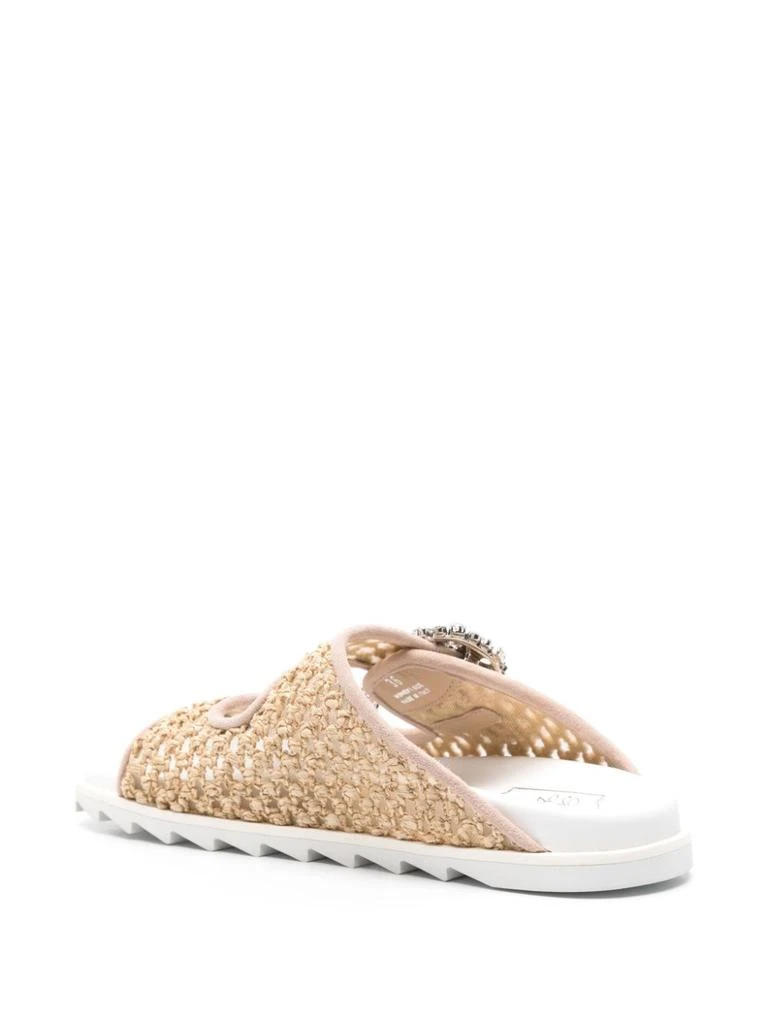 Roger Vivier ROGER VIVIER - Slidy Viv Raffia Sandals 1