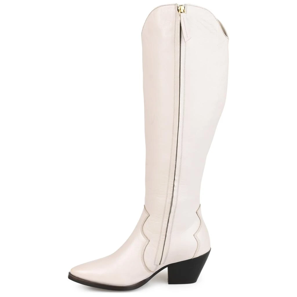 JOURNEE Extra Wide Calf Women's Genuine Leather Tru Comfort Foam Pryse Boot 2