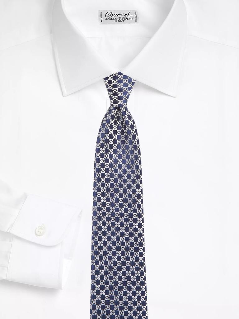 Charvet Diamond Geo Woven Silk Tie
