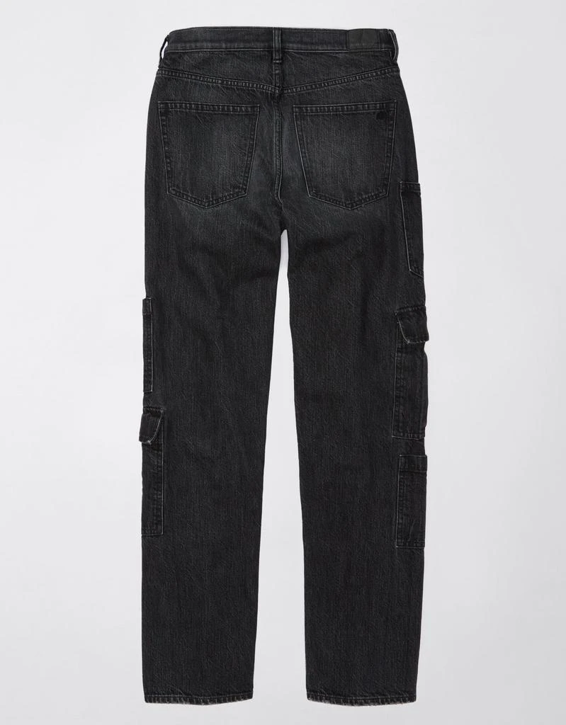 American Eagle Outfitters AE Super High-Waisted Baggy Straight Cargo Jean 2
