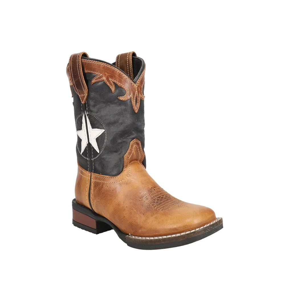 Roper Monterey Star Square Toe Cowboy Boots (Little Kid-Big Kid) 2