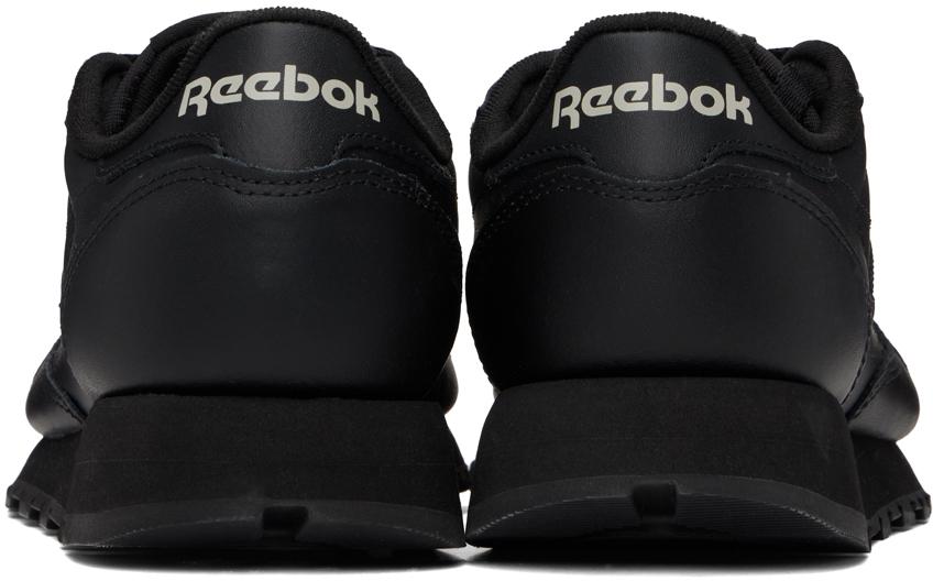 Reebok Black Classic Leather Sneakers