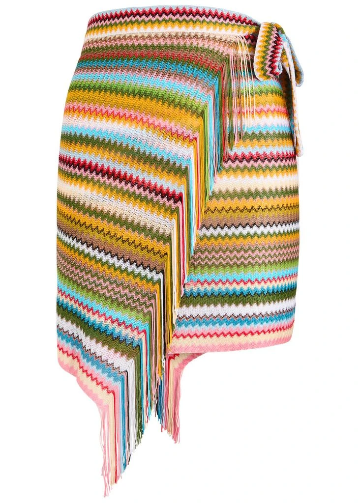 Missoni Zigzag-intarsia fine-knit sarong 1