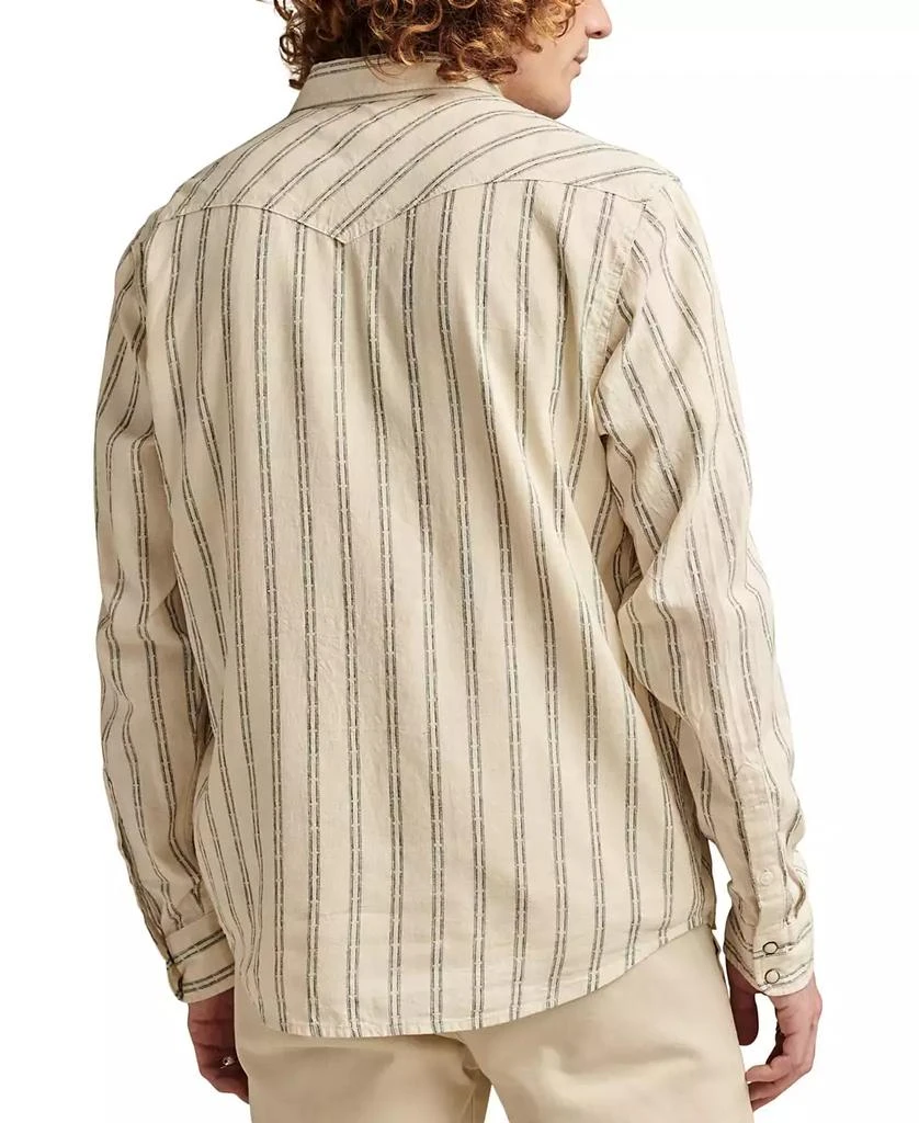 Lucky Brand Men's Striped Long Sleeve Mesa Western Shirt 2