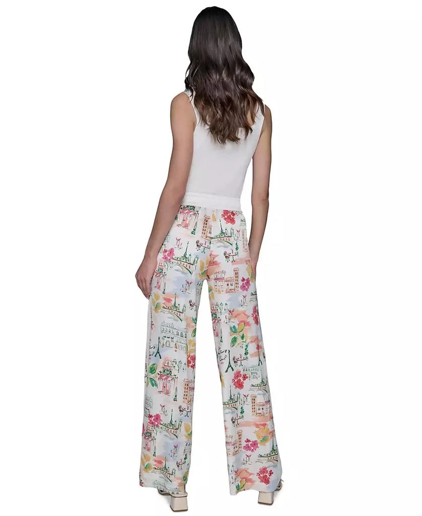 Karl Lagerfeld Paris Women
s Printed Pull-On Pants, P/XS-X 4