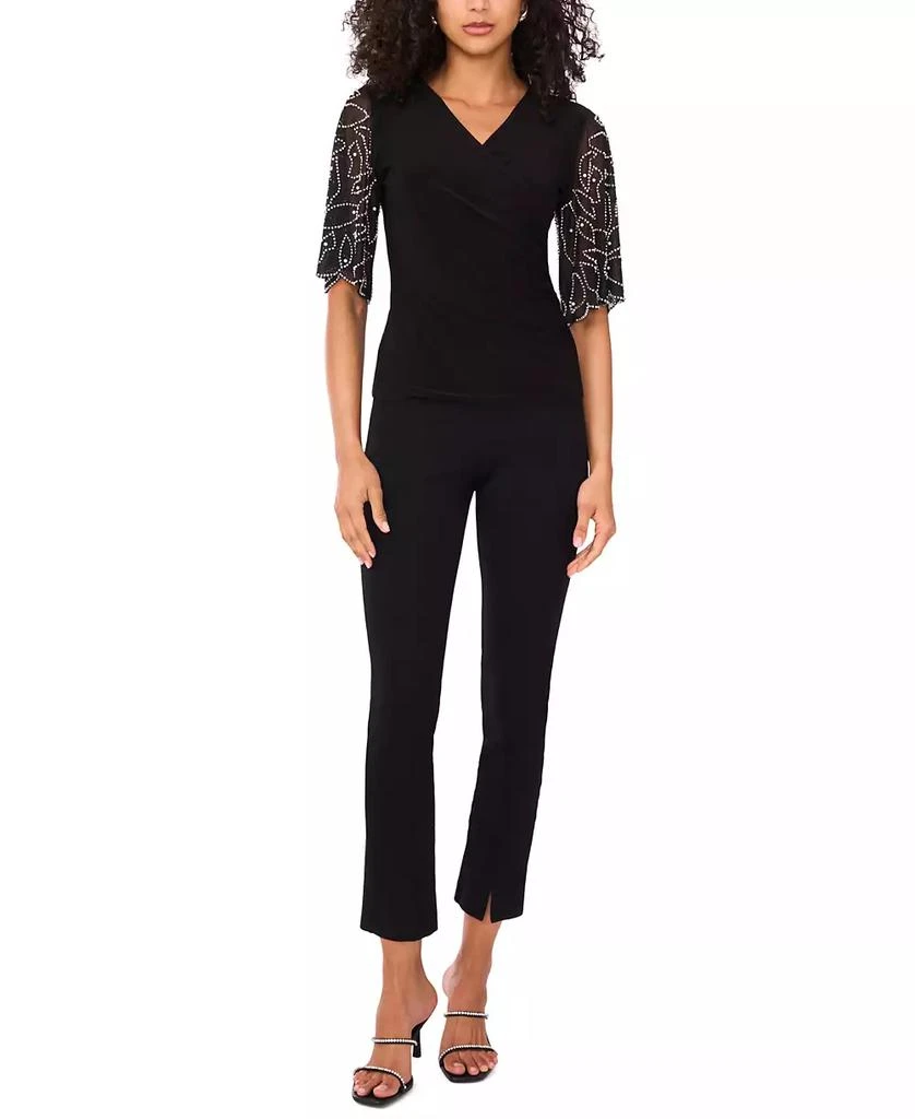 MSK Petite Short-Sleeve V-Neck Top 3