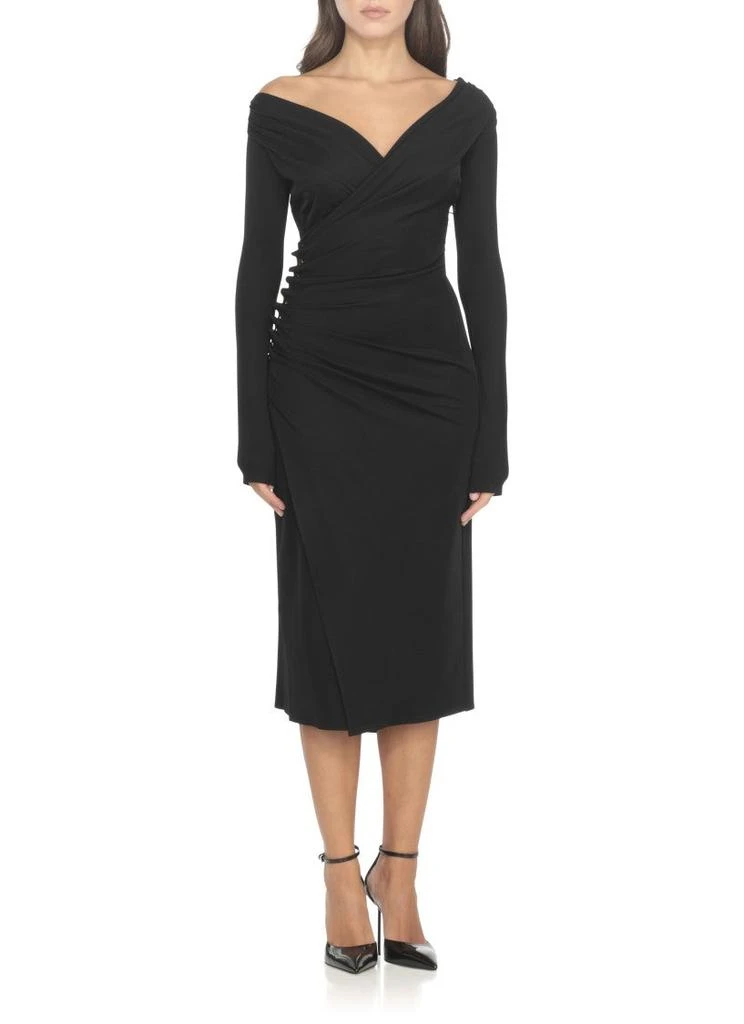 midi maternity sweater dress Alesha Barbie Pink Sweater Dress - DM Exclusive - Maternity Friendly