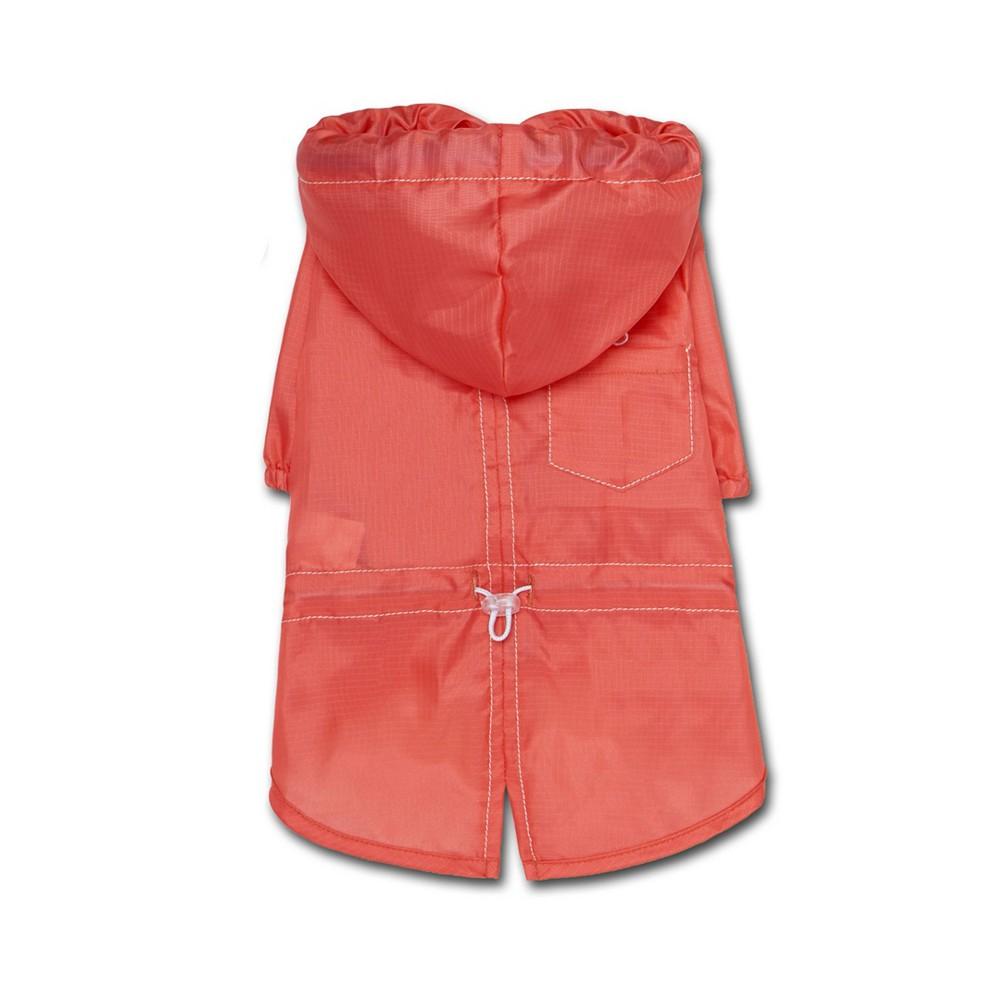 Touchdog Split-Vent Designer Water-resistant Dog Raincoat Medium