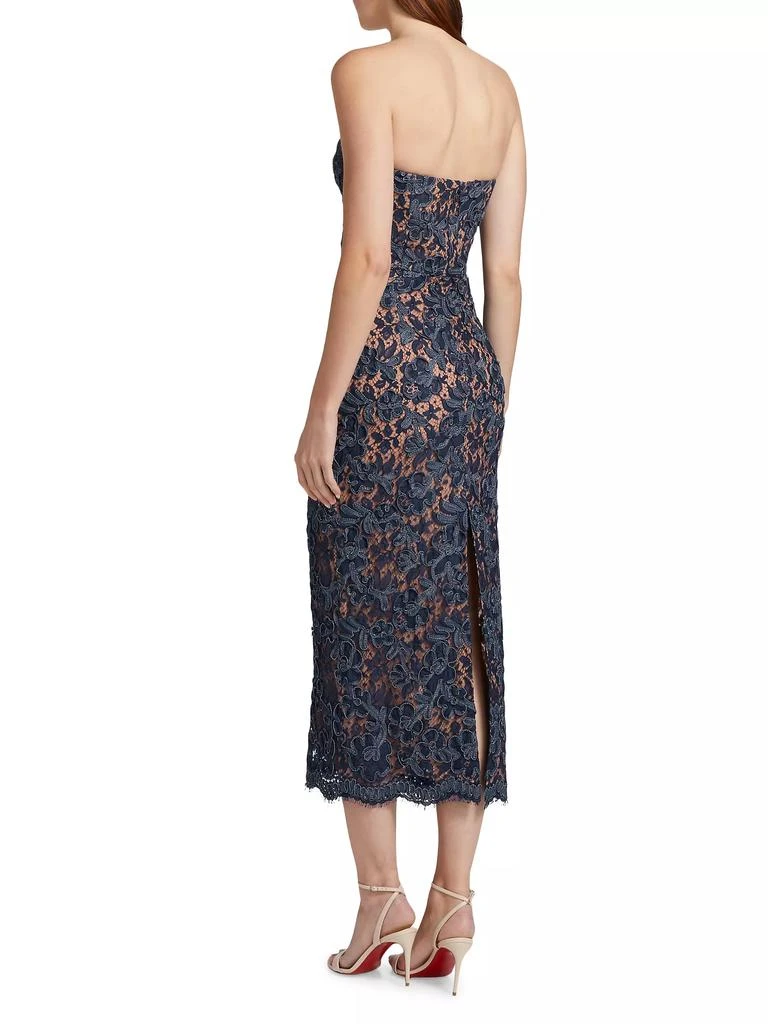 Michael Kors Strapless Lace Sheath Cocktail Dress 5