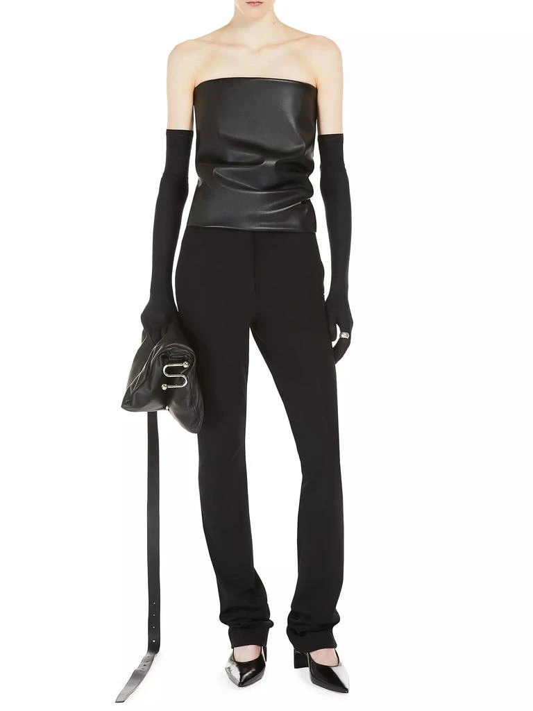 Max Mara Lindsey Faux Leather Top 2