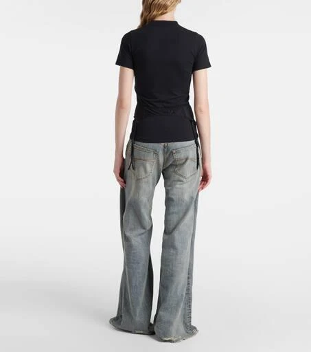 Balenciaga Lingerie cotton-blend jersey T-shirt 3